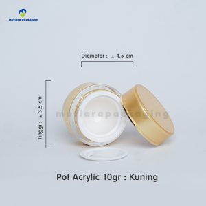 POT ACRYLIC 10GR KUNING