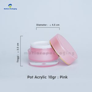 POT ACRYLIC 10GR PINK