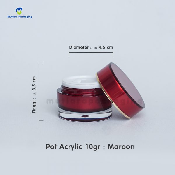 Acrylic 10gr maroon