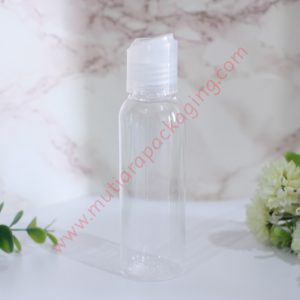 BOTOL DISKTOP 100ML NATURAL TUTUP HITAM