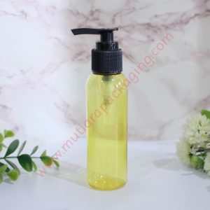 BOTOL PUMP 100ML YELLOW TUTUP NATURAL