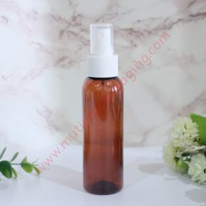 BOTOL SPRAY 100ML AMBER TUTUP HITAM