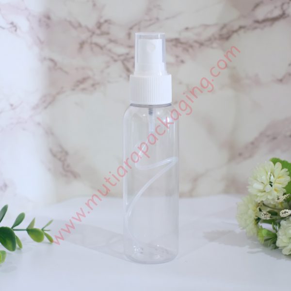 Botol Spray 100ml Natural tutup Putih
