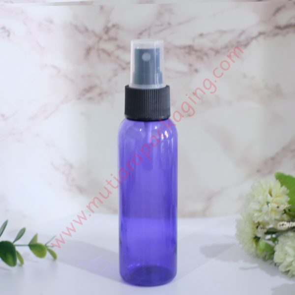 Botol Spray 100ml Purple tutup Hitam