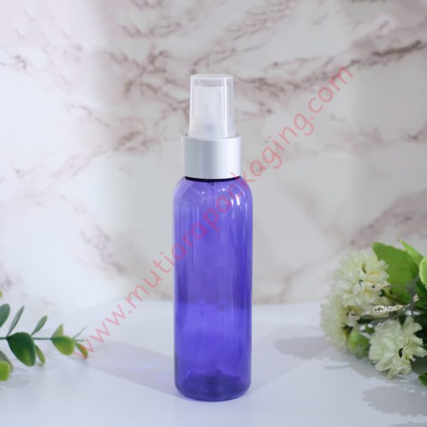 Botol Spray 100ml Purple tutup Silver Dove