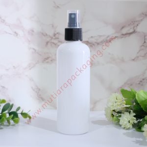 BOTOL SPRAY 250ML PUTIH TUTUP NATURAL