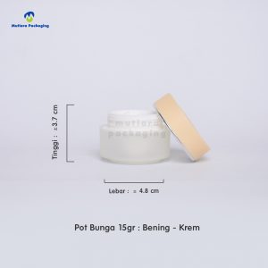 POT BUNGA 20GR CREAM NATURAL