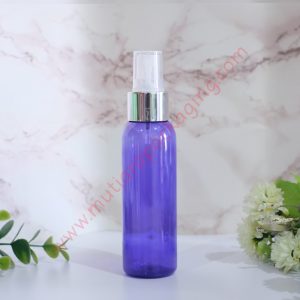 BOTOL SPRAY 100ML PURPLE TUTUP SILVER DOVE