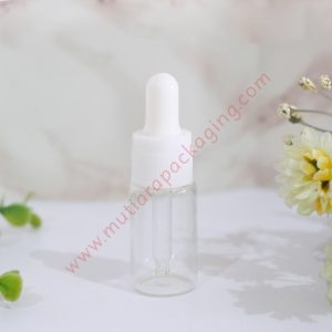 BOTOL PIPET KACA BENING 10ML RING GOLD