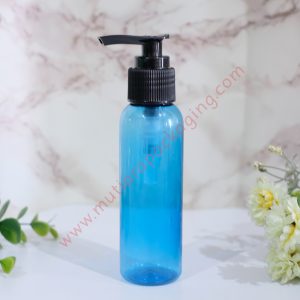 BOTOL PUMP 100ML BIRU TUTUP NATURAL