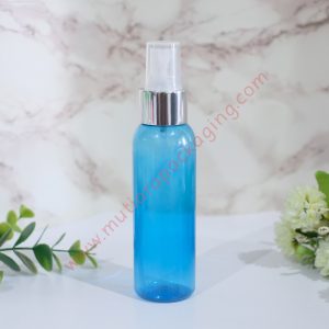 BOTOL SPRAY 100ML BIRU TUTUP GOLD