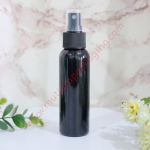 BOTOL SPRAY 100ML HITAM TUTUP NATURAL