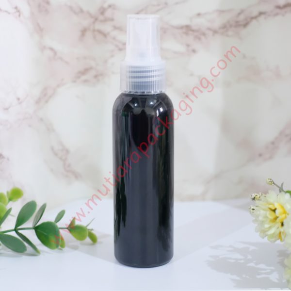 botol spray 100ml hitam tutup natural