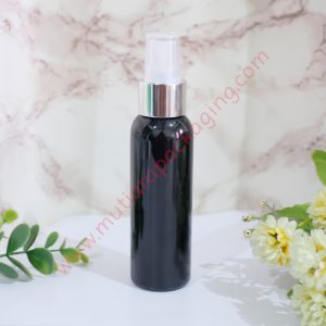 BOTOL SPRAY 100ML HITAM TUTUP GOLD