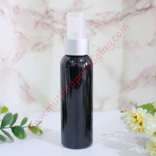 botol spray 100ml hitam tutup silver dove