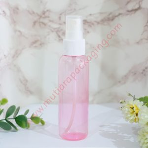 BOTOL SPRAY 100ML PINK TUTUP HITAM