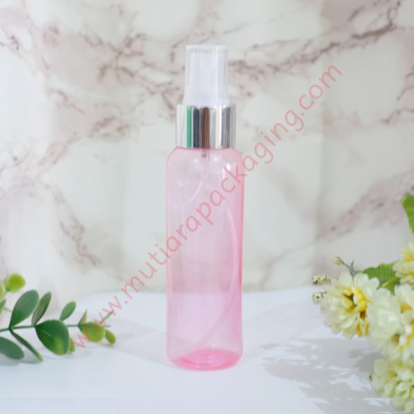 botol spray 100ml pink tutup silver