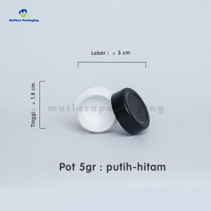 POT PP 5GR PUTIH-HITAM