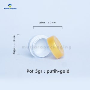 POT PP 5GR PUTIH-GOLD