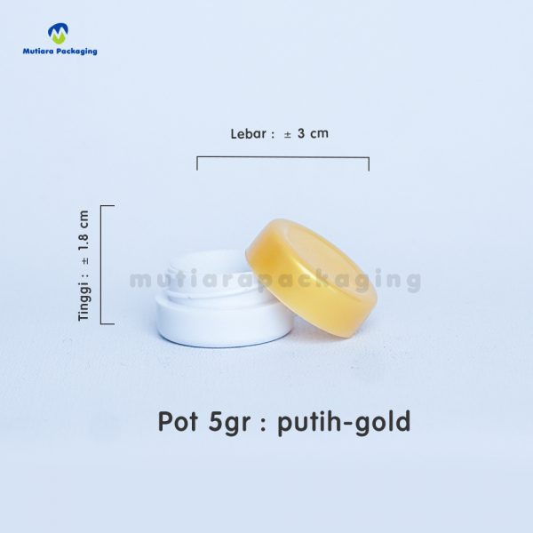 POT PP 5GR PUTIH-GOLD