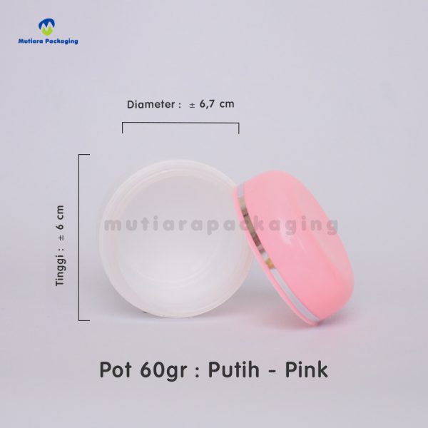 POT PP 60GR PUTIH PINK