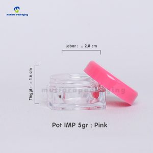 POT IMP 5GR SQUARE PINK