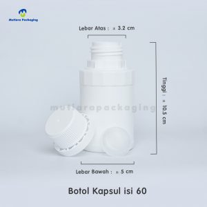 BOTOL KAPSUL BULAT ISI 60ML DAN 30ML