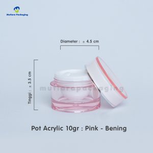 POT ACRYLIC 10GR BENING PINK